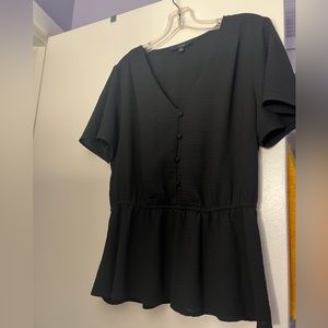 Black blouse with buttons